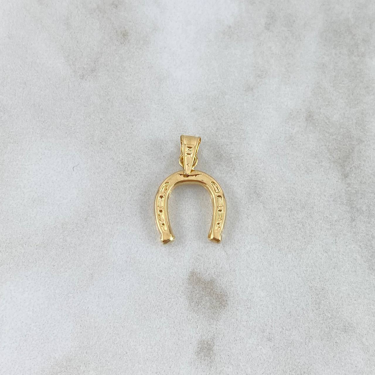 Pendant Horseshoe 0.7gr / 2cm / Stamped Yellow Gold
