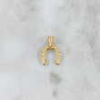 Pendant Horseshoe 0.7gr / 2cm / Stamped Yellow Gold