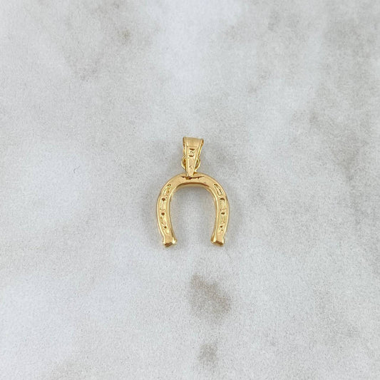Pendant Horseshoe 0.7gr / 2cm / Stamped Yellow Gold