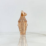 Dije Virgen Milagrosa 8.1gr / 5.3cm / Circones Blancos y Azules Dos Oros Blanco Rosa ©