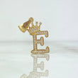 Pendant Crown Letter E 1.65gr / 2.6cm / 18K Yellow Gold *