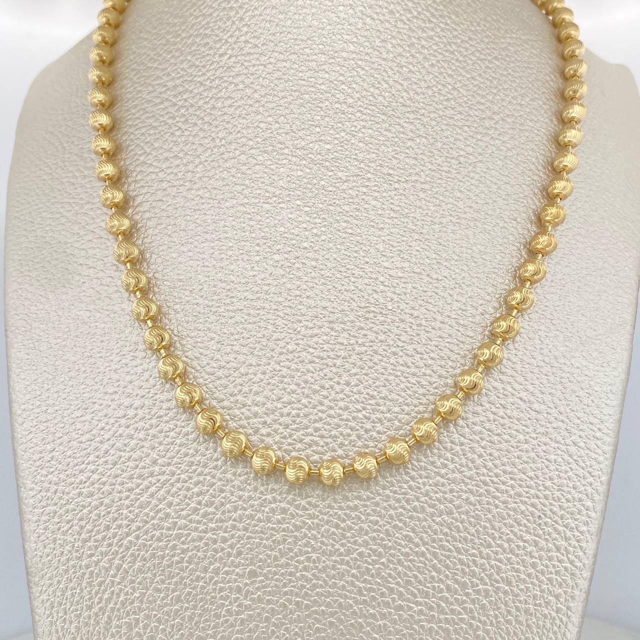 Cadena Militar Media Luna 23.35gr / 24 1/2 in / 5mm Oro Amarillo Nac.Esp. 18K $