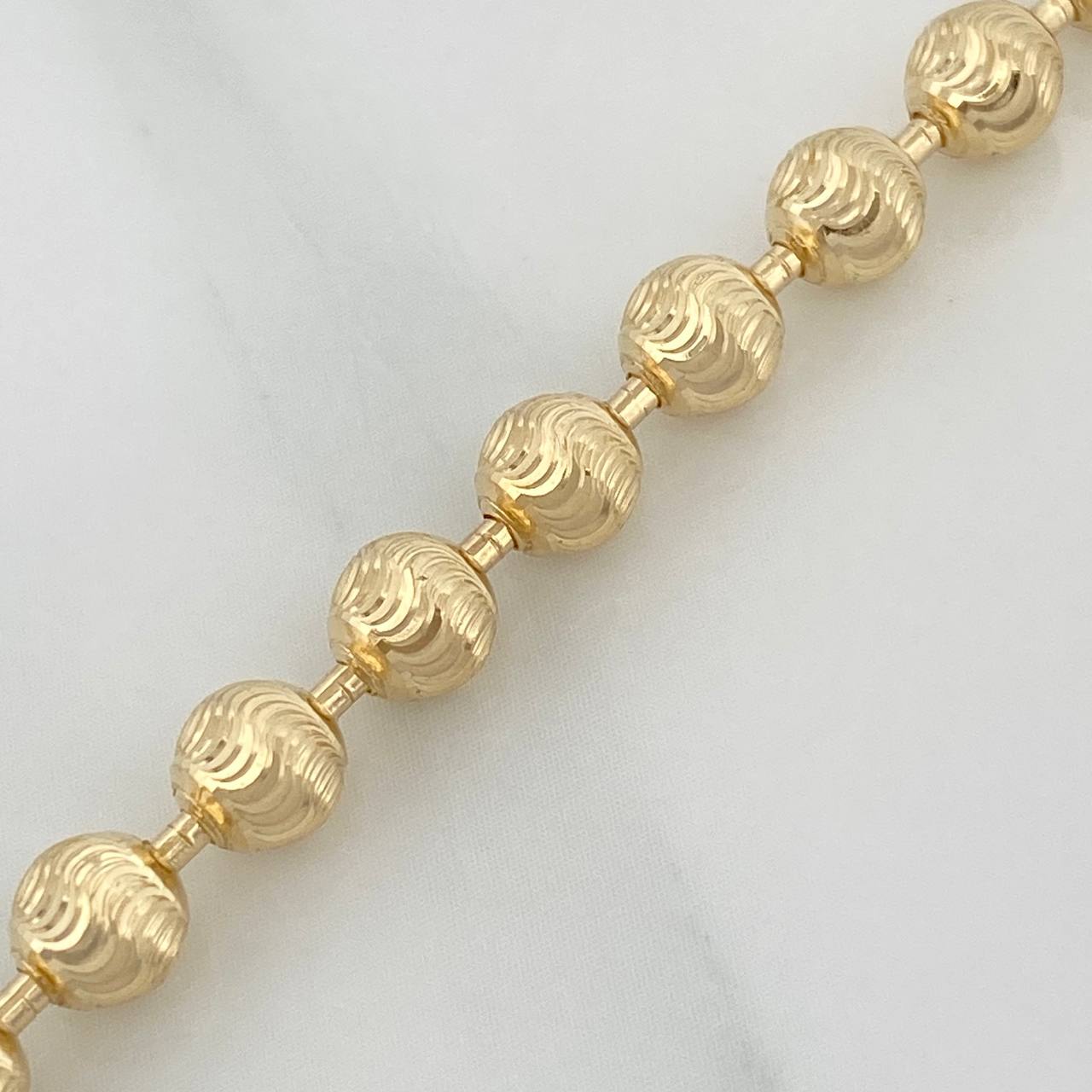 Cadena Militar Media Luna 23.35gr / 24 1/2 in / 5mm Oro Amarillo Nac.Esp. 18K $