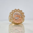 Anillo Rostro Cristo 11.6gr / T10 1/4 / Tres Oros 18K $