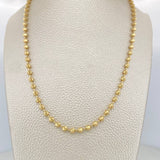 Cadena Militar Media Luna 15gr / 24 in / 4mm Oro Amarillo Nac.Esp. 18K $