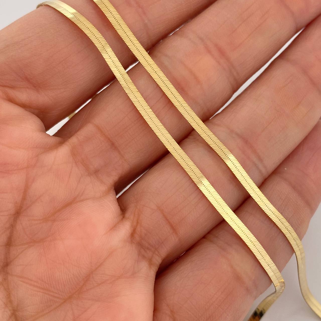 Cadena Espejo 4.6gr / 15 3/4 in / 2.05mm Oro Amarillo +3 18K %