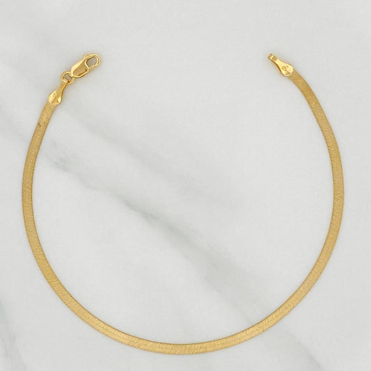 Pulso Espejo 2gr / 7 1/2 in / 2mm Oro Amarillo +3 18K %