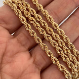 Cadena Lazo 14gr / 23 1/2 in / 4mm Oro Amarillo +3 18K $