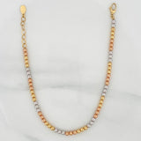 Pulso Militar 6.35gr / 8 1/4 in / 3mm Tres Oros +3 18K $