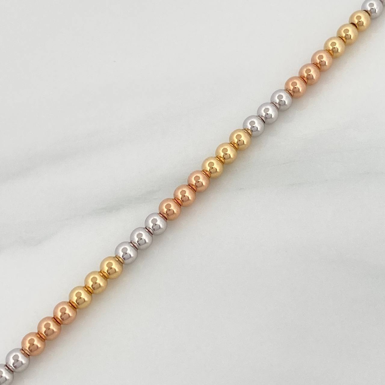 Pulso Militar 6.35gr / 8 1/4 in / 3mm Tres Oros +3 18K $