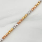 Pulso Militar 6.35gr / 8 1/4 in / 3mm Tres Oros +3 18K $