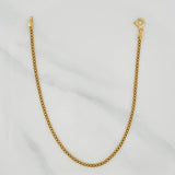 Pulso Chino 2.05gr / 7 1/2 in / 2.05mm Oro Amarillo +1 18K $