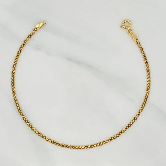 Pulso Chino 2.1 g / 7 1/2 in / 1 mm Oro Amarillo 18K