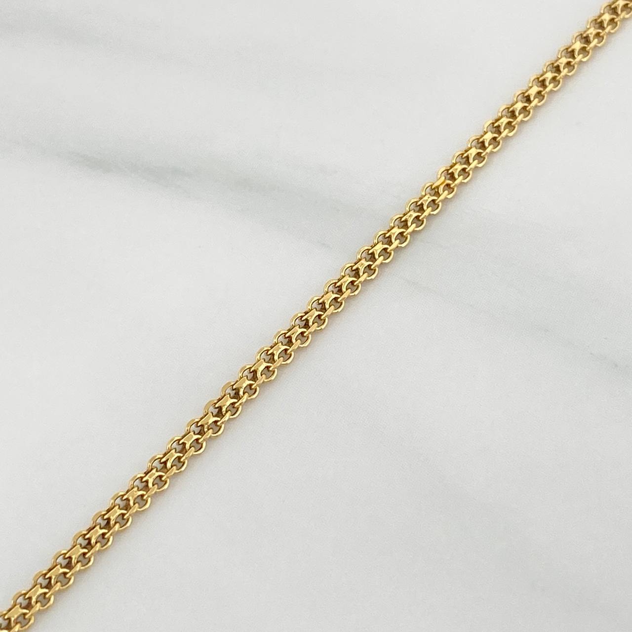 Pulso Chino 2.05gr / 7 1/2 in / 2.05mm Oro Amarillo +1 18K $