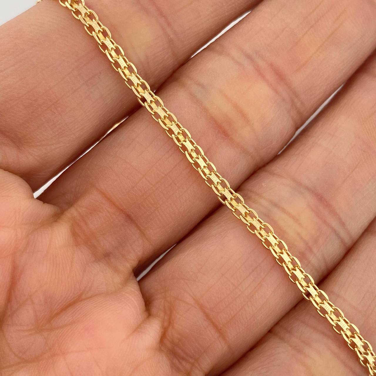Pulso Chino 2.25gr / 7 3/4 in / 2.45mm Oro Amarillo +1 18K $