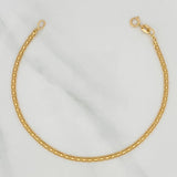 Pulso Chino 2.25gr / 7 3/4 in / 2.45mm Oro Amarillo +1 18K $