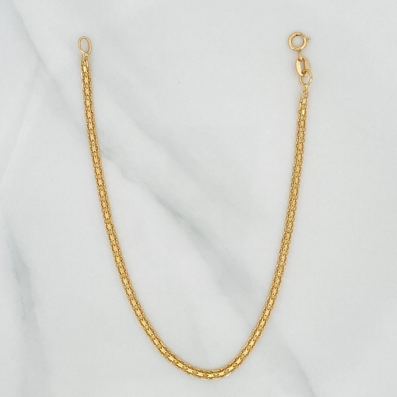 Pulso Chino 2.25gr / 7 3/4 in / 2.45mm Oro Amarillo +1 18K $