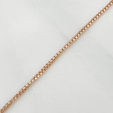 Cadena Veneciana 2.4gr / 18 in / 1.1mm Oro Rosa +3 18K $