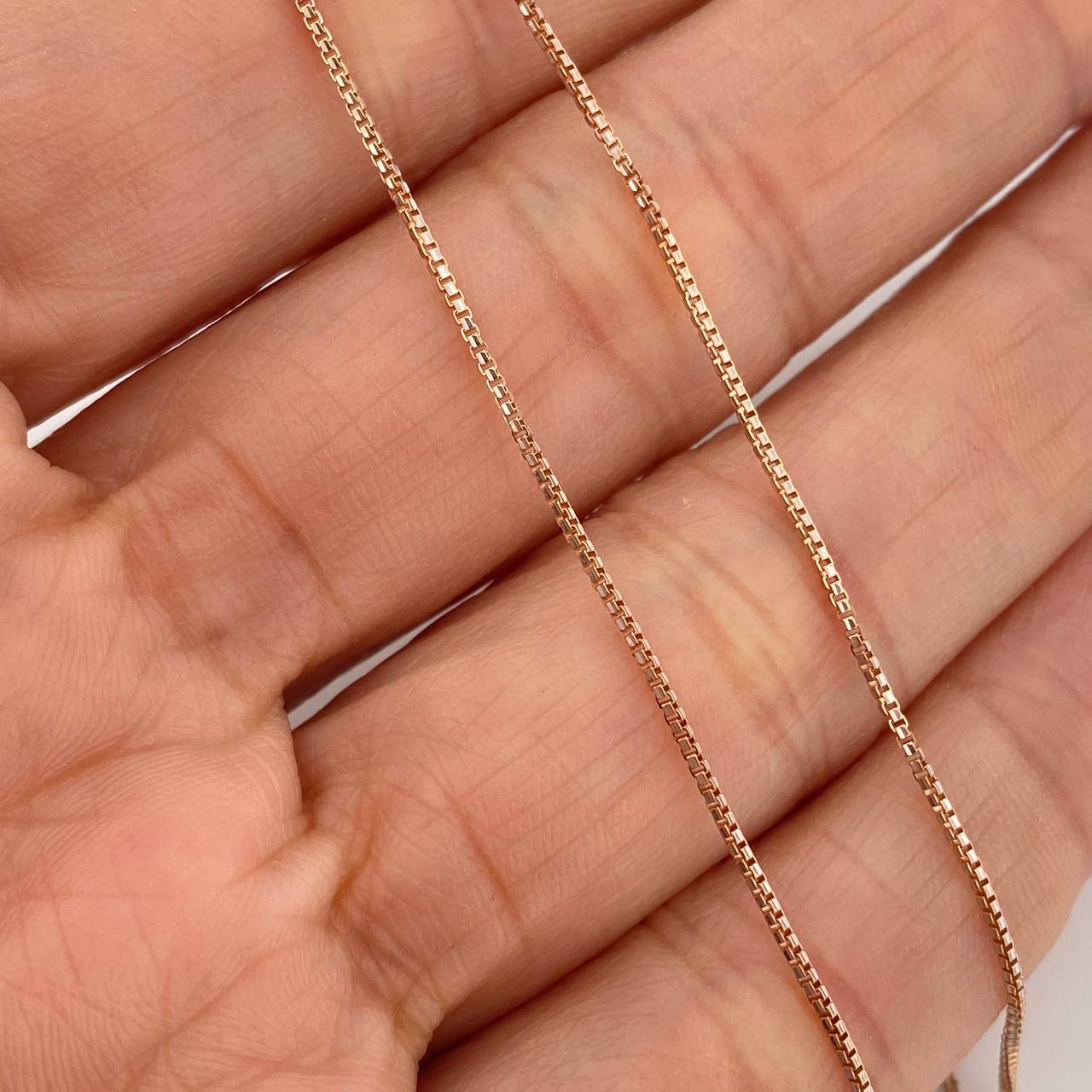 Cadena Veneciana 2.4gr / 18 in / 1.1mm Oro Rosa +3 18K $