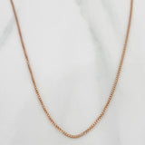 Cadena Veneciana 2.4gr / 18 in / 1.1mm Oro Rosa +3 18K $