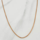 Cadena Veneciana 4.2gr / 20 3/4 in / 1.15mm Oro Rosa +3 18K $