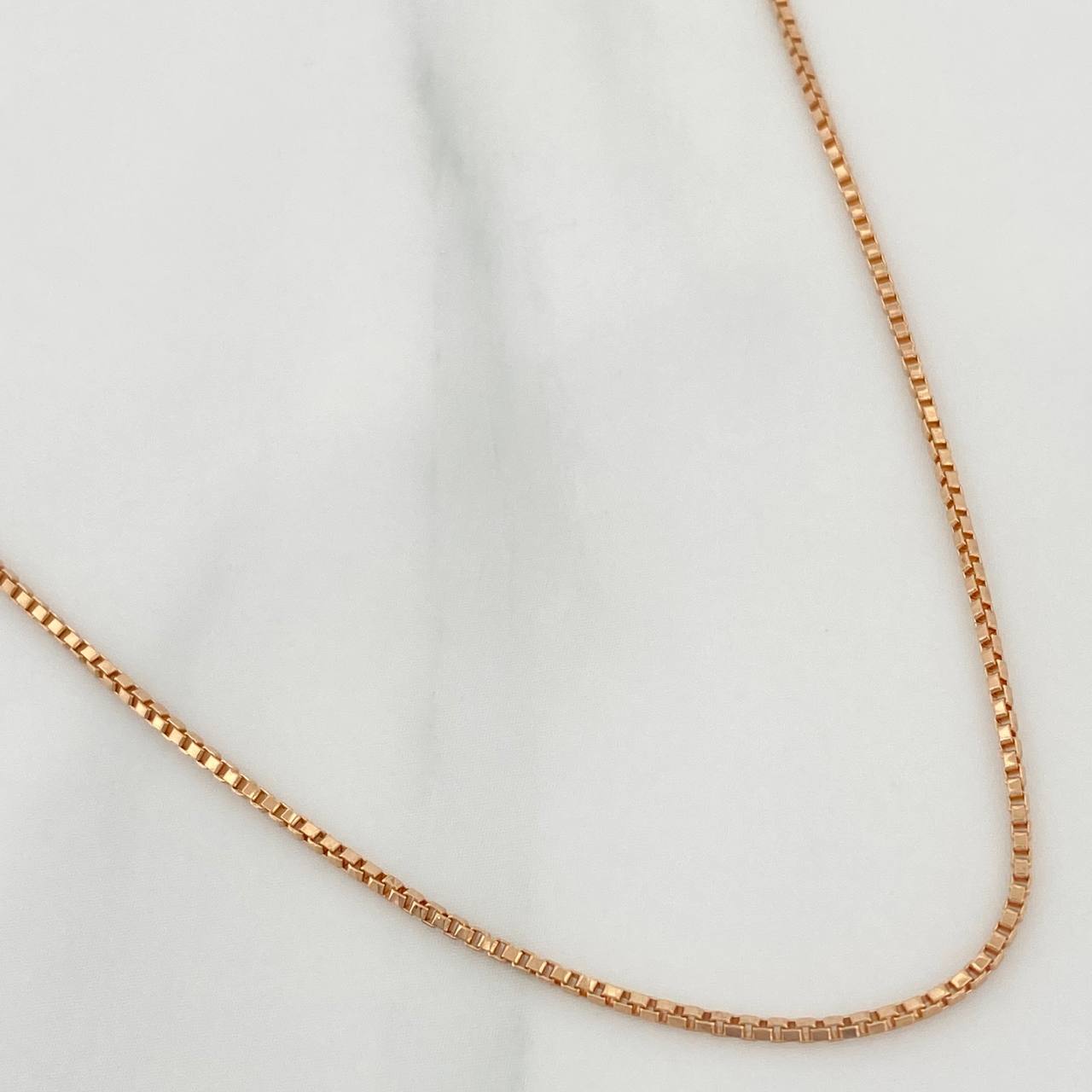 Cadena Veneciana 4.2gr / 20 3/4 in / 1.15mm Oro Rosa +3 18K $