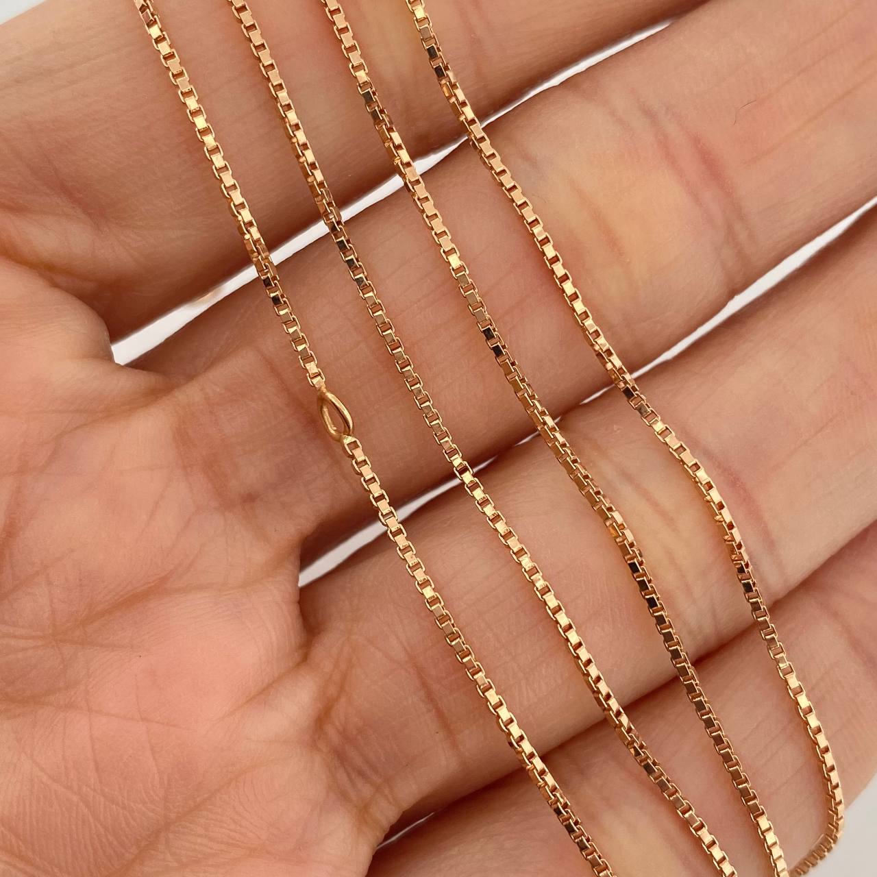 Cadena Veneciana 4.2gr / 20 3/4 in / 1.15mm Oro Rosa +3 18K $