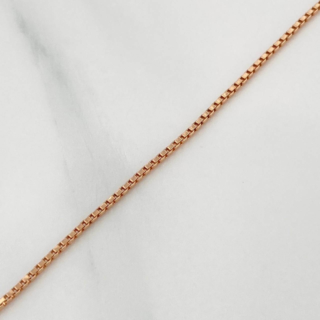 Cadena Veneciana 4.2gr / 20 3/4 in / 1.15mm Oro Rosa +3 18K $