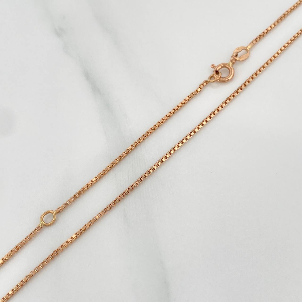 Cadena Veneciana 4.2gr / 20 3/4 in / 1.15mm Oro Rosa +3 18K $