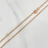 Cadena Veneciana 4.2gr / 20 3/4 in / 1.15mm Oro Rosa +3 18K $