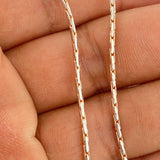 Cadena Cardono 15.25gr / 23 3/4 in / 1.35mm Dos Oros Blanco Rosa +4 18K &