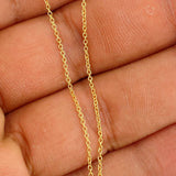 Cadena Aro Seguido 1.35gr / 18 in / 1mm Oro Amarillo +3 18K &