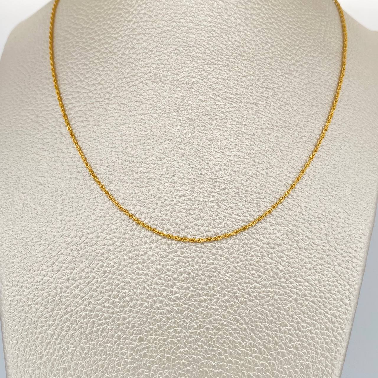 Rope Chain 1gr / 20 1/4 in / 1mm Yellow Gold +3 18K &