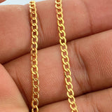 Cadena Cubana 2.65gr / 17 3/4 in / 2.2mm Oro Amarillo +1 18K &