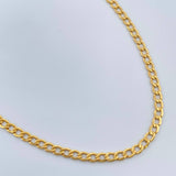 Cadena Cubana 2.65gr / 17 3/4 in / 2.2mm Oro Amarillo +1 18K &