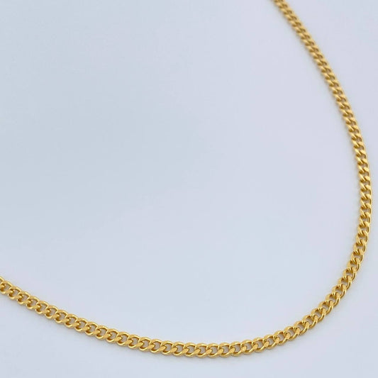 Cadena Cubana 3.05gr / 23 1/2 in / 1.6mm Oro Amarillo +1 18K &