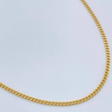 Cadena Cubana 3.05gr / 23 1/2 in / 1.6mm Oro Amarillo +1 18K &