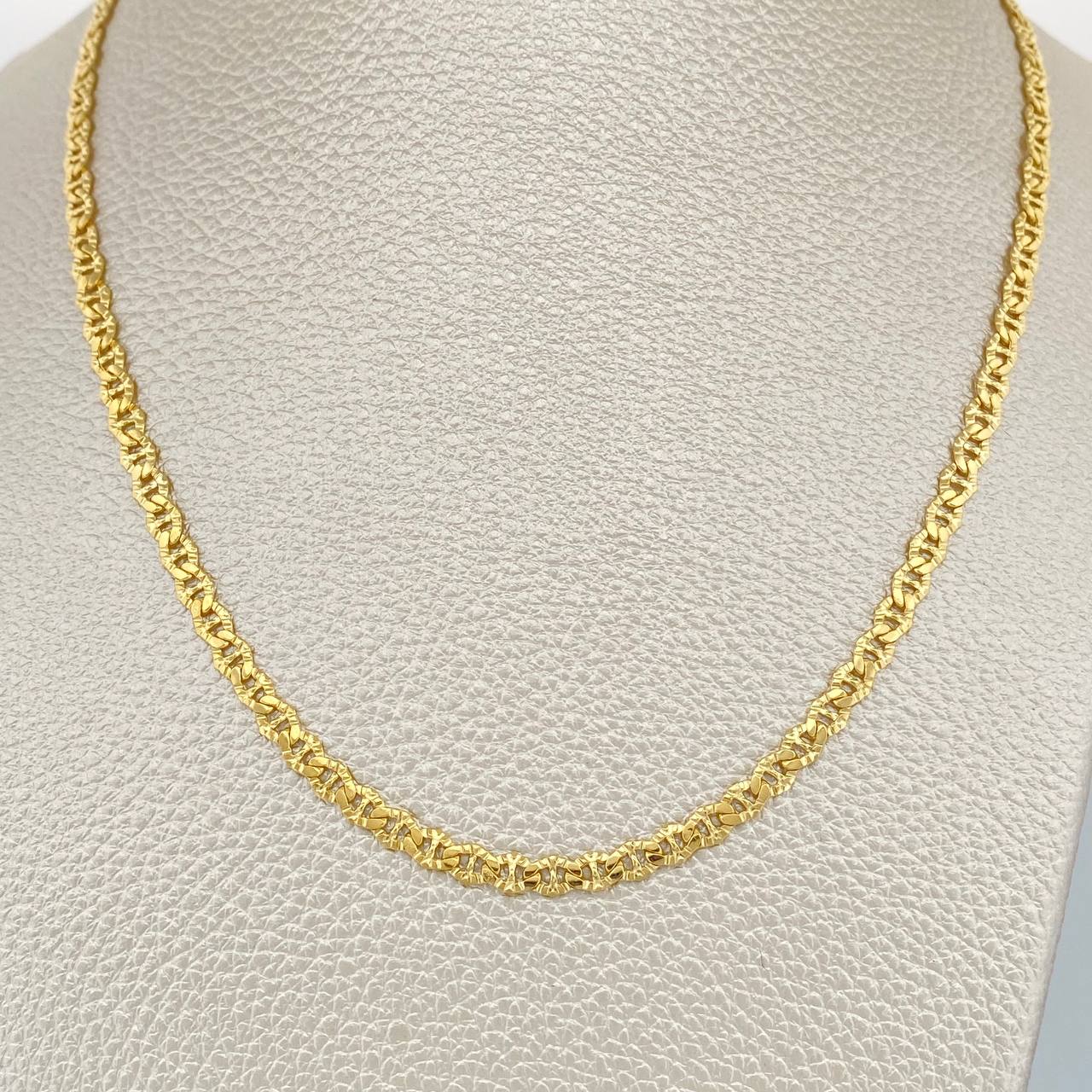 Cadena Escalera Plana 6.9gr / 23 3/4 in / 3.15mm Oro Amarillo +3 18K &