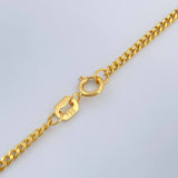 Cadena Cubana 2.95gr / 23 1/2 in / 1.5mm Oro Amarillo +1 18K &