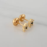 Topos Flor 0.75gr / 3.8mm Oro Amarillo 18K &