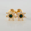Topos Flor 0.95gr / 4mm Oro Amarillo 18K &