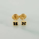 Topos Trebol Flor 0.6gr / 3mm Oro Amarillo 18K &