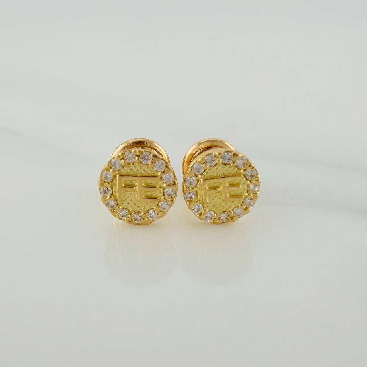 Faith Stud Earrings 1.05gr / 3mm 18K Yellow Gold &