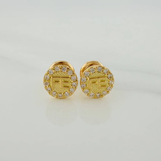 Faith Stud Earrings 1.05gr / 3mm 18K Yellow Gold &