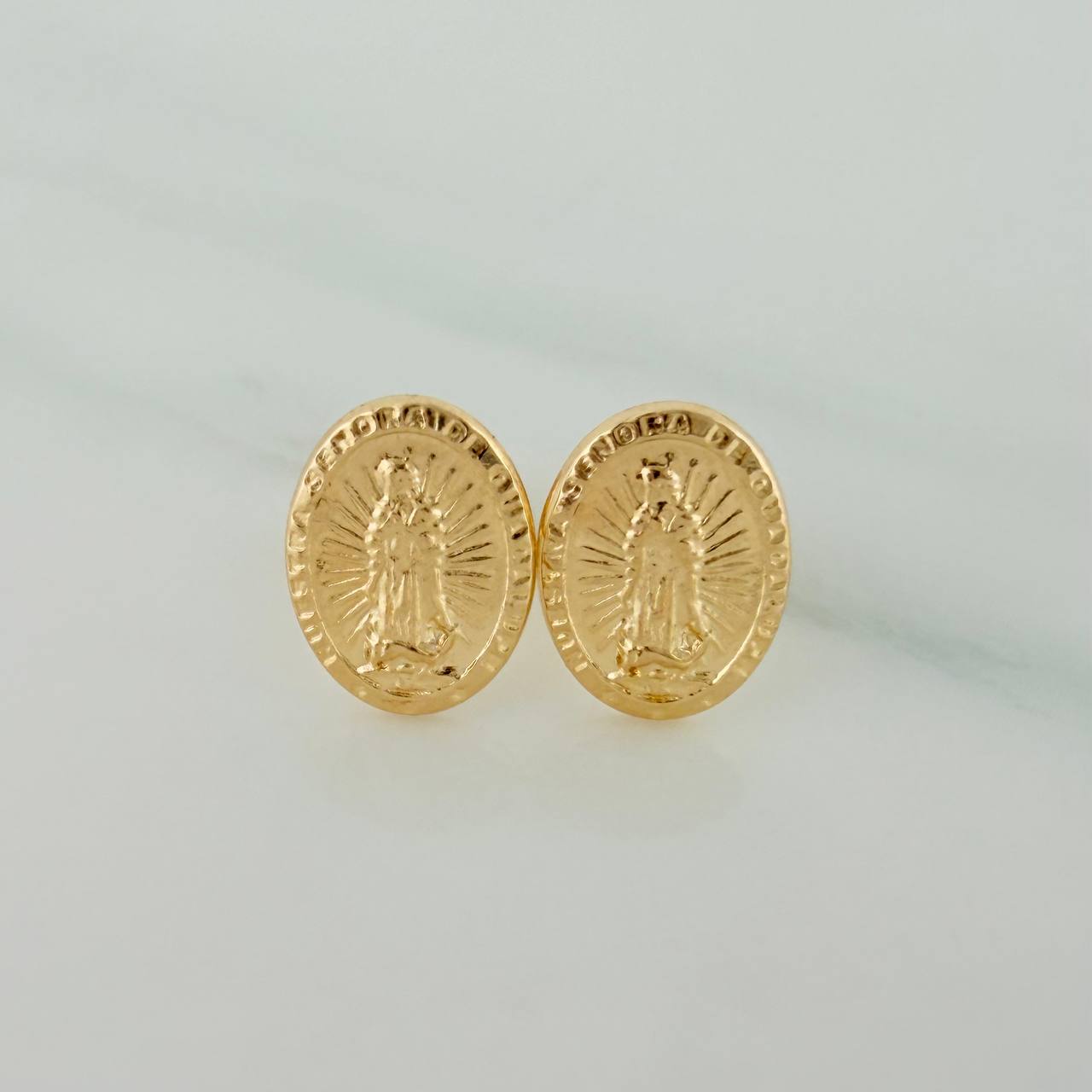 Topos Virgen De Guadalupe 0.8gr / 3mm Oro Amarillo 18K &