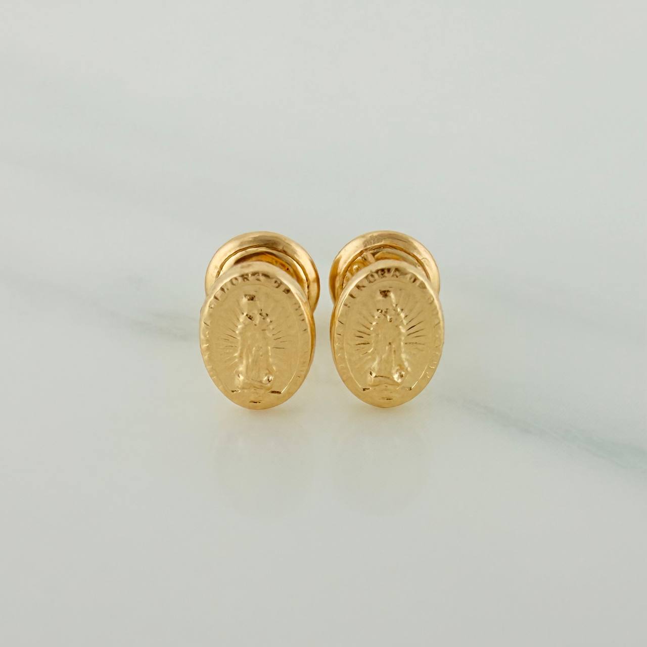 Topos Virgen De Guadalupe 0.55gr / 2mm Oro Amarillo 18K &