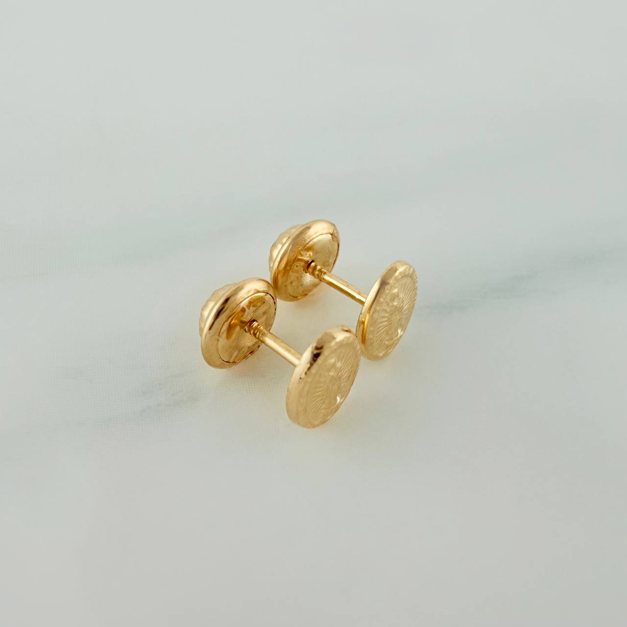 Topos Virgen De Guadalupe 0.55gr / 2mm Oro Amarillo 18K &