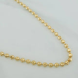 Half Moon Military Chain 10 g / 16 1/4 in / 3 mm 18K Yellow Gold