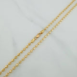 Half Moon Military Chain 10 g / 16 1/4 in / 3 mm 18K Yellow Gold