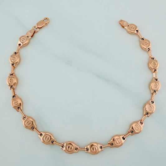 Pulso Rustico Tornillo 5.45gr / 9 1/2 in / 5.53mm Oro Rosa 18K $